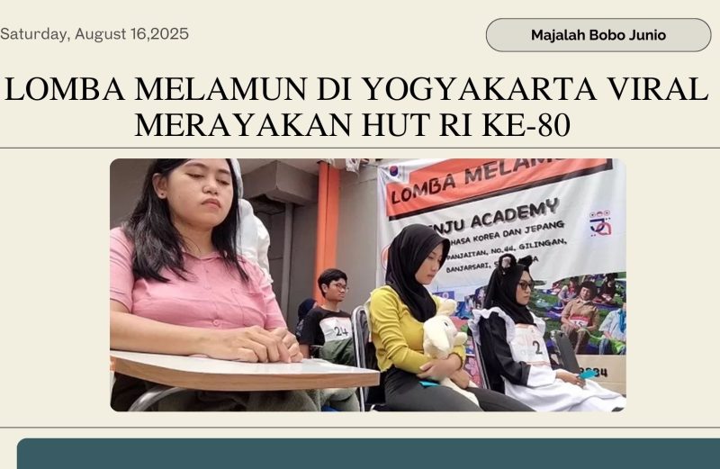 Lomba Melamun di Yogyakarta Viral Merayakan HUT RI ke-80