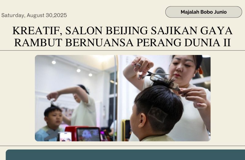 Kreatif, Salon Beijing Sajikan Gaya Rambut Bernuansa Perang Dunia II