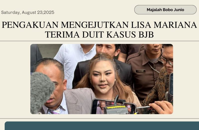 Pengakuan Mengejutkan Lisa Mariana Terima Duit Kasus BJB